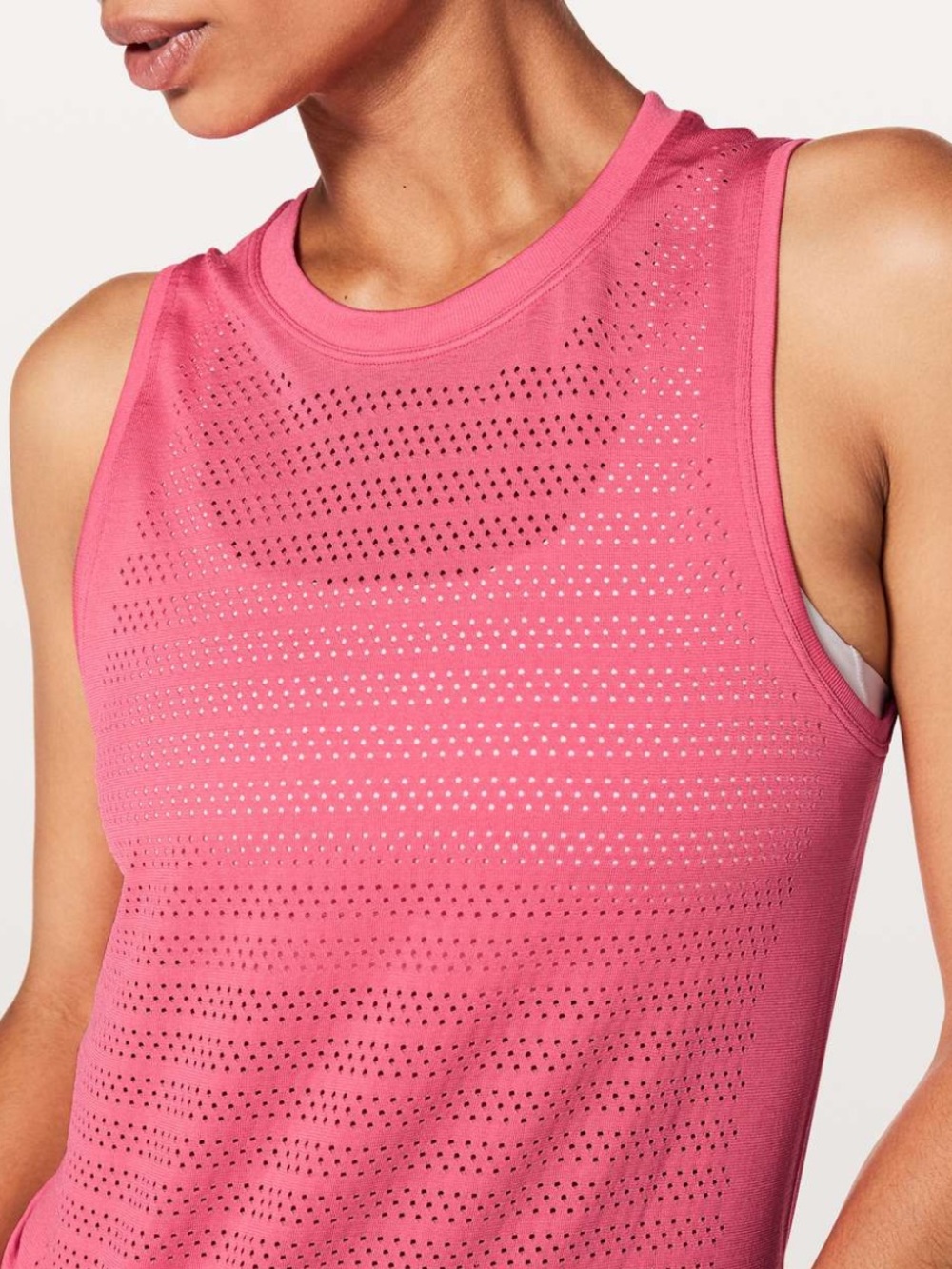lululemon athletica Perforated Muscle Tank - Glossy Pink Size 4